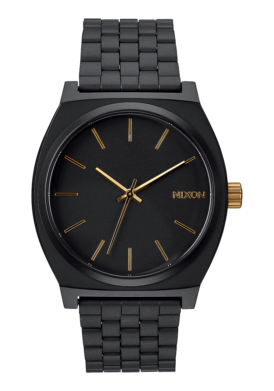 Matte Black/Gold Time Teller A045-1041 front view