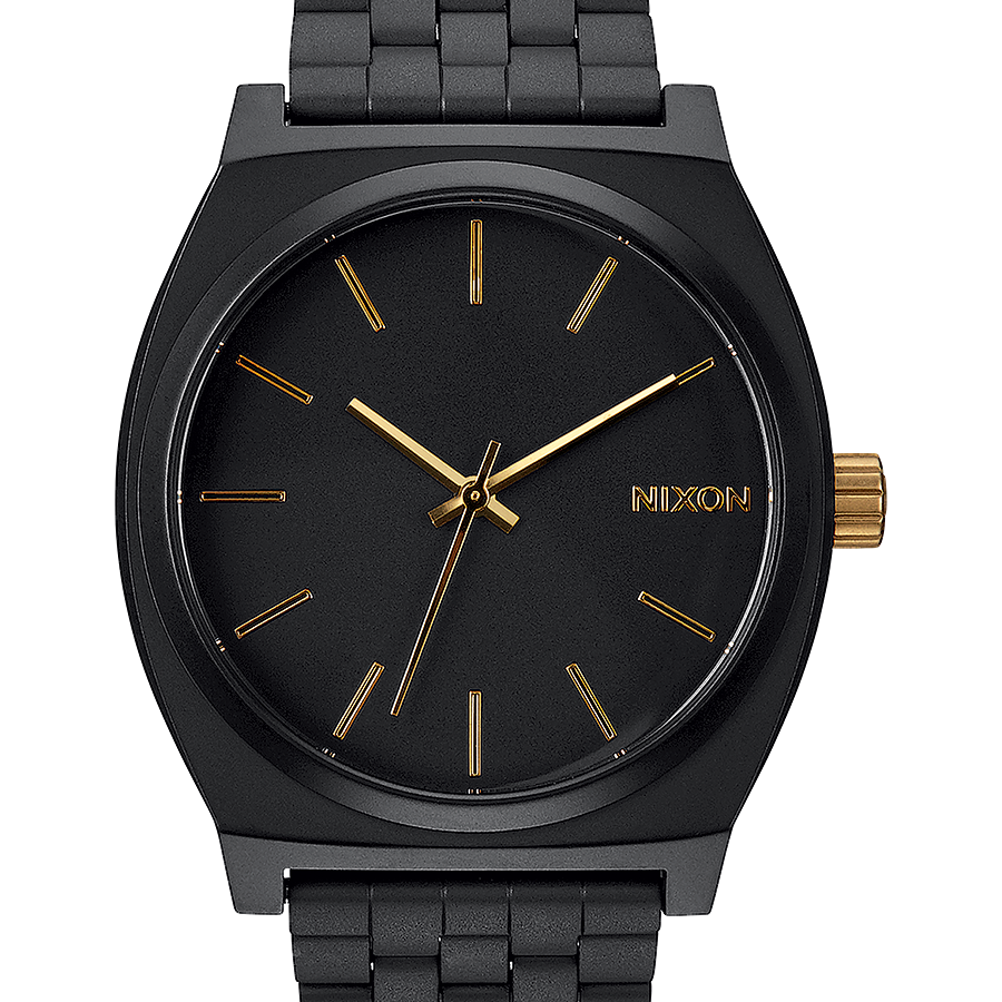 Matte Black/Gold Time Teller A045-1041 front view