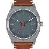 Lt Gunmetal / Basalt / Sienna Time Teller Leather