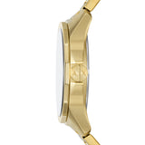 Moonphase Multifunction Gold-Tone Stainless Steel Watch