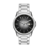 Armani Exchange Three-Hand Day-Date Stainless Steel Watch