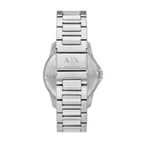 Armani Exchange Three-Hand Day-Date Stainless Steel Watch