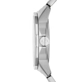 Armani Exchange Three-Hand Day-Date Stainless Steel Watch