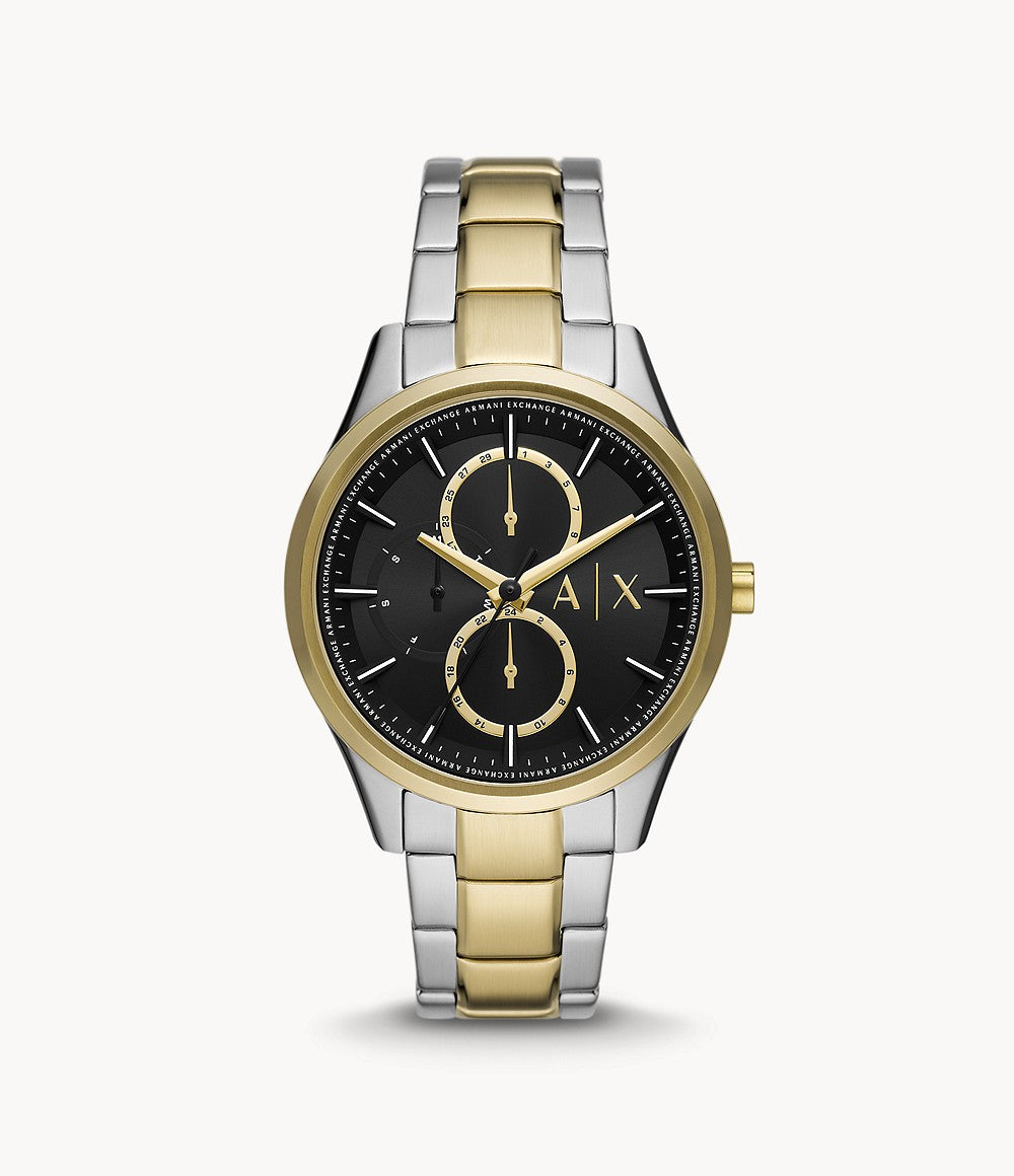 Multifunction Two-Tone Stainless Steel Watch