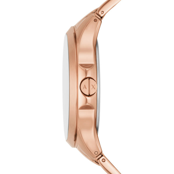 Three-Hand Date Rose Gold-Tone Stainless Steel Watch