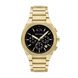 Armani Exchange Men's Chronograph Gold-Tone Stainless Steel Watch