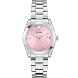 Alice Silver-Tone and Pink Analog Watch GW0934L1