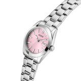 Alice Silver-Tone and Pink Analog Watch GW0934L1