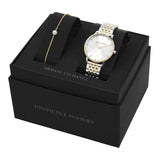 Armani Exchange Women's Three-Hand Two-Tone Stainless Steel Watch and Bracelet Set
