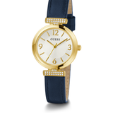Blue Gold Tone Analog Watch GW0614L5