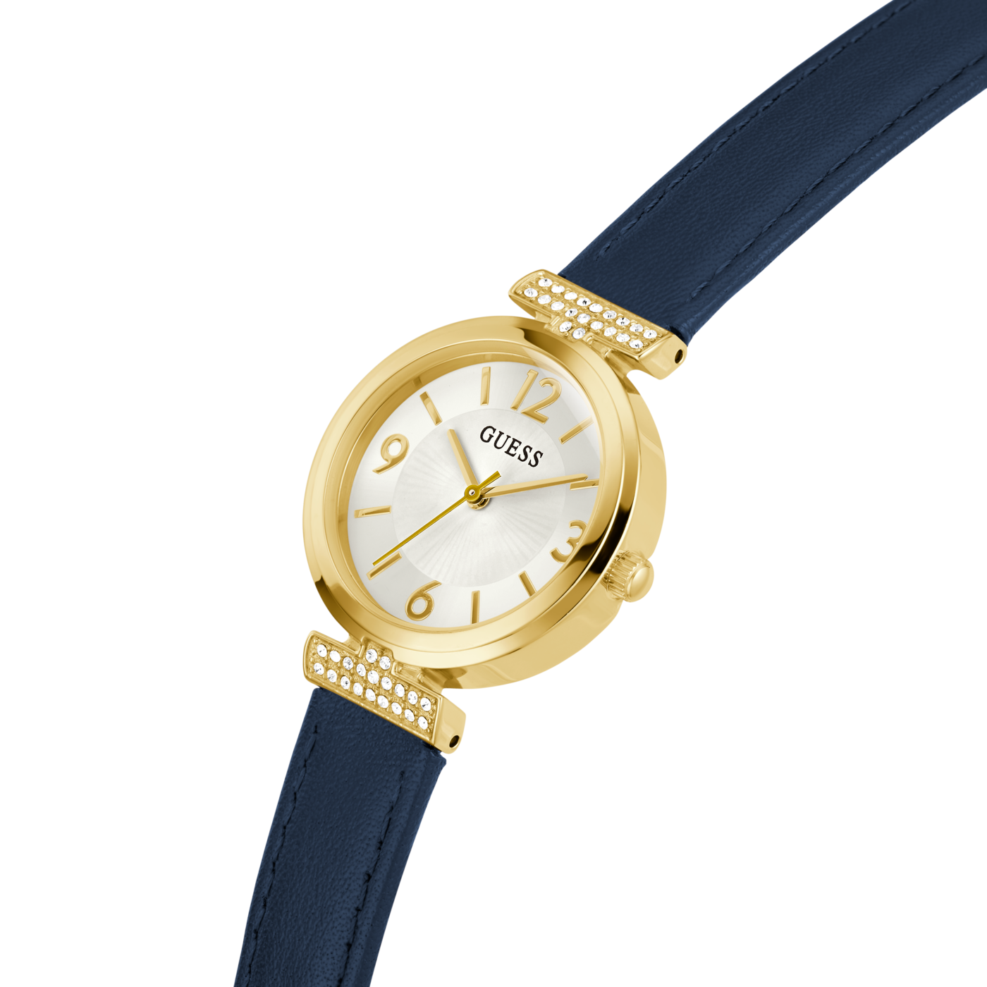 Blue Gold Tone Analog Watch GW0614L5