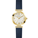 Blue Gold Tone Analog Watch GW0614L5