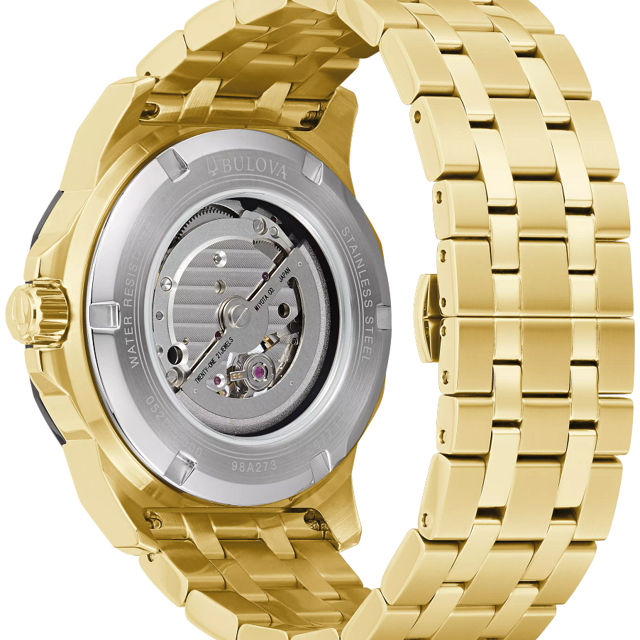 Bulova Marine Star Watch Open Heart Automatic 98A273