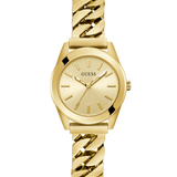Chime Gold-Tone Mixed Chain Analog Watch