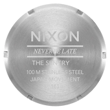 Chrome / Silver Sunray / Black Time Teller Leather