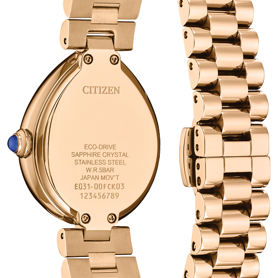 Citizen L Rainell Rose Plated Eco Drive EM1203-57X