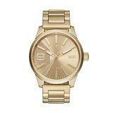 Diesel Men's Rasp Three-Hand Gold-Tone Steel Watch