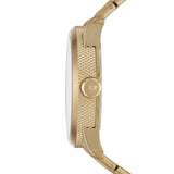 Diesel Men's Rasp Three-Hand Gold-Tone Steel Watch