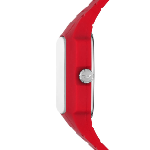 Cliffhanger 2.0 Three-Hand Red Silicone Watch
