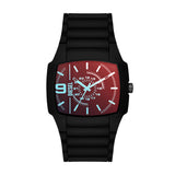 Cliffhanger 2.0 Three-Hand Black Silicone Watch