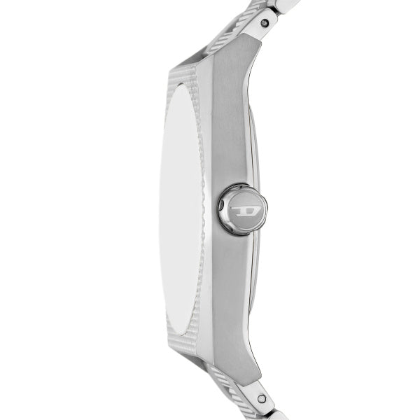 Scraper Three-Hand Stainless Steel Watch
