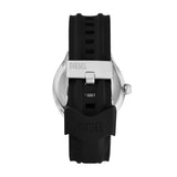 Diesel Streamline Three-Hand Black Silicone Watch