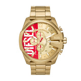 Diesel Mega Chief Chronograph Gold-Tone Stainless Steel Watch