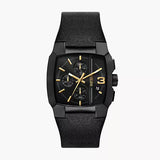 Cliffhanger Chronograph Black Leather Watch