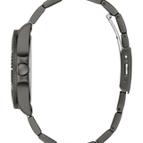 Dark Silver-Tone and Green Analog Watch GW0968G3