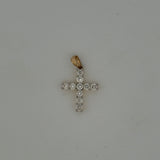 Diamond Cross Pendant - T.W. 0.25ct in 14K Yellow Gold
