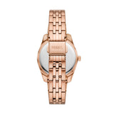 Scarlette Three-Hand Date Rose Gold-Tone Stainless Steel Watch