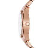 Scarlette Three-Hand Date Rose Gold-Tone Stainless Steel Watch