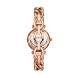 Carlie Three-Hand Rose Gold-Tone Stainless Steel Watch