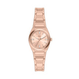 Everett 27 mm Three-Hand Rose Gold-Tone Stainless Steel Watch ES5491