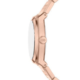 Everett 27 mm Three-Hand Rose Gold-Tone Stainless Steel Watch ES5491