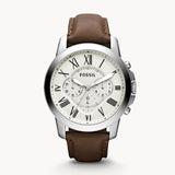 Grant Chronograph Brown Leather Watch