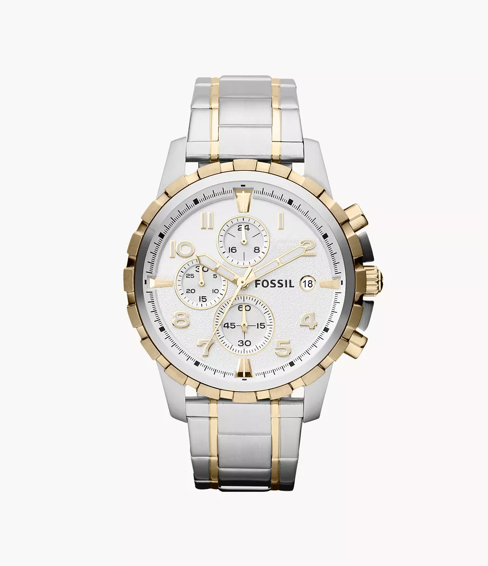 Dean Chronograph Stainless Two Tone Steel Watch