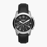 Grant Chronograph Black Leather