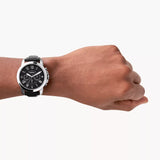 Grant Chronograph Black Leather