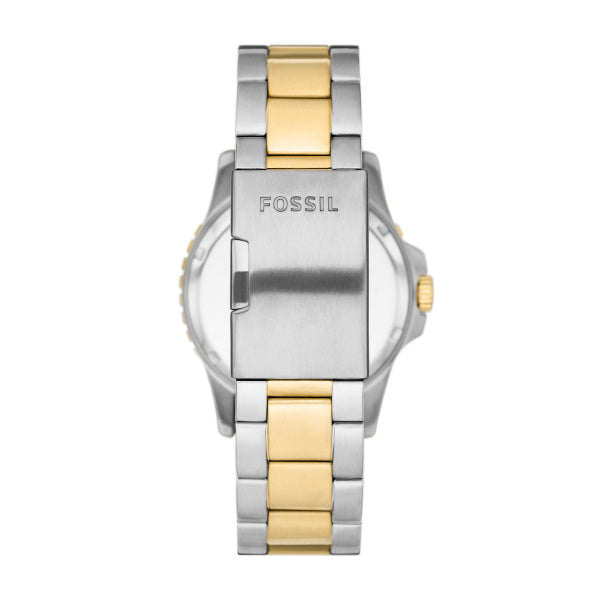Fossil Blue Dive Three-Hand Two Tone Black Dial