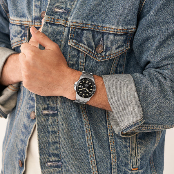 Fossil Blue Dive Three-Hand