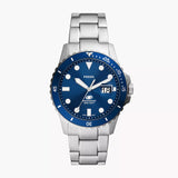 Fossil Blue Dive Three-Hand Date Stainless Steel