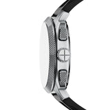 Fossil Men's Machine Chronograph Black Silicone Watch Set FS6145SET