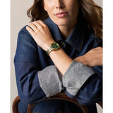 Fossil Scarlette Day/Date Dark Green Sunray Dial Watch ES5460