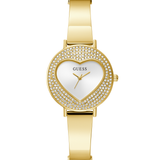 GUESS Heartly Ladies Gold Tone Analog Watch