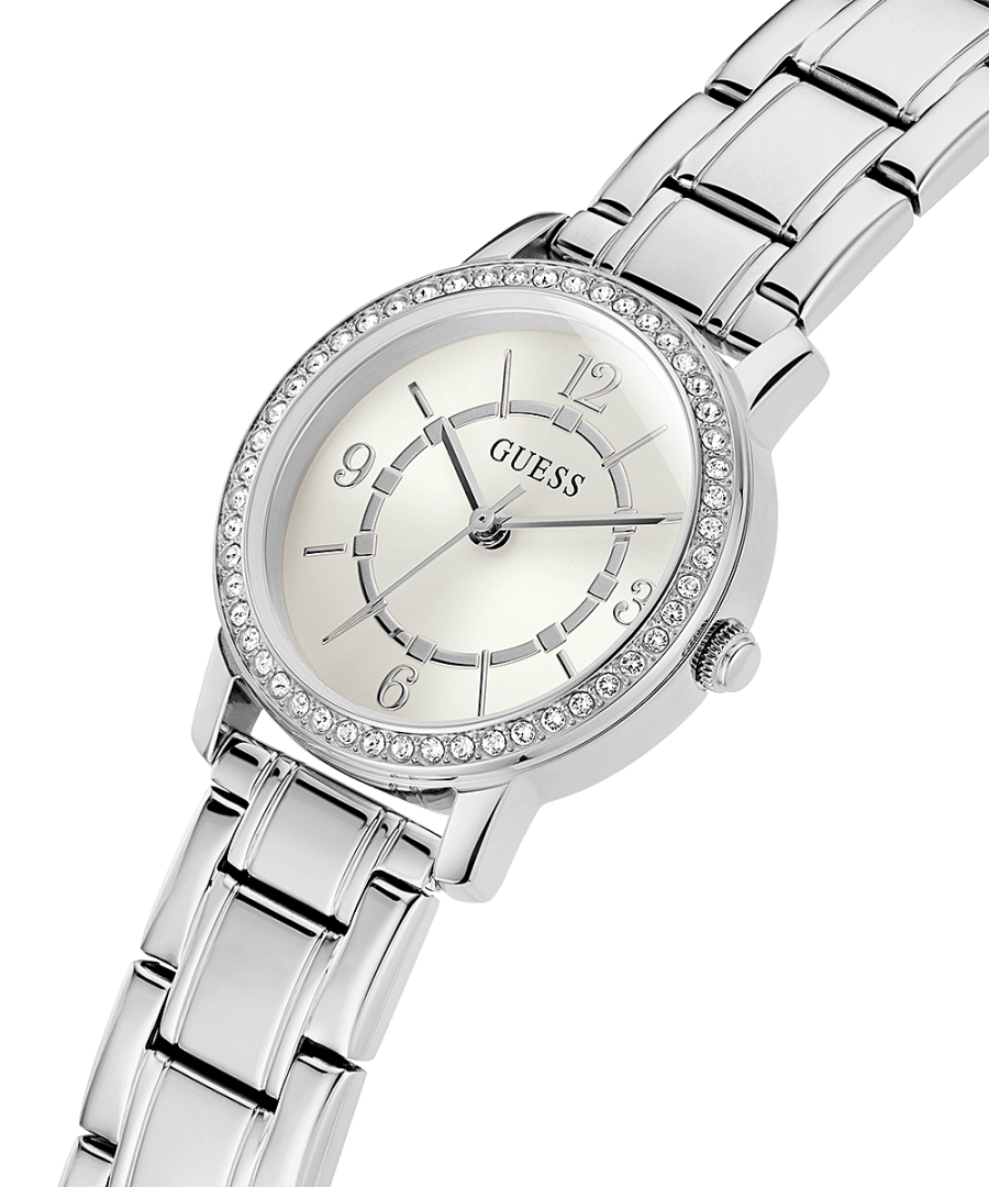 Guess watches sales ladies silver