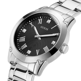 Guess Silver Tone Case Stainless Steel Watch