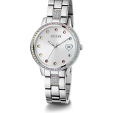 Ladies Silver Tone Date Watch