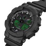 G-Shock Black and Electro Green Series GA100BEG-1A
