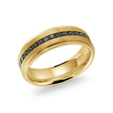 Gem Lined 7mm Ring